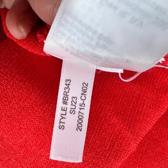 J. Crew Square Neck Mini Sweater Dress Red M Mini BR343 Stretch Cozy Chic A-Line - Picture 5 of 6